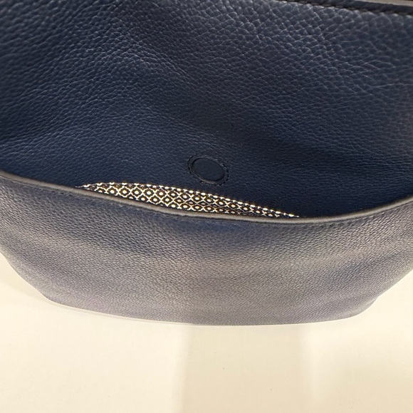 Brighton Navy Blue Leather Women's Tote Interlok - Picture 4 of 7